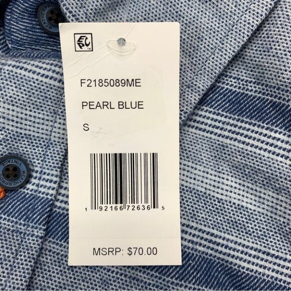 WEATHERPROOF VINTAGE mens shirt Brushed Horizontal Stripe Woven Shirt Size S - Picture 3 of 12